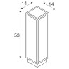 QUADRULO, borne extérieure, anthracite, LED, 7W, 3000K, IP55