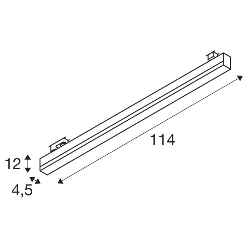 SIGHT TRACK, spot pour rail 3 allumages intérieur, gris, LED, 37W, 3000/4000K