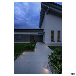 SMALL PLOT, encastré de sol extérieur, cache, 2 fenêtres, inox, inox 316