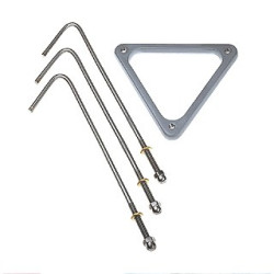 Pieces a sceller inox 20 cm