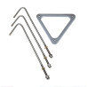 Pieces a sceller inox 20 cm