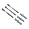Accessoires inox filetage m8, pour gamme otos, pol ip54 et new pol