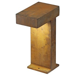 Rusty pathlight 40 cm, borne gx53, fonte rouillee