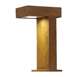 Rusty pathlight 40 cm, borne gx53, fonte rouillee