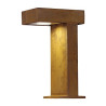 Rusty pathlight 40 cm, borne gx53, fonte rouillee