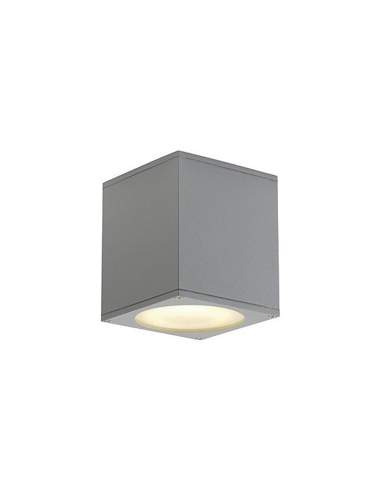 Big theo plafonnier, es111, gris argent, 75w max