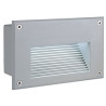 Brick 18 led, applique, gris argent, led blanc chaud