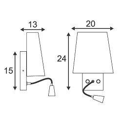 Coupa flexled, applique, led blanc chaud