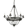 Lustre Windsor 6 lumières - Graphite