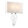 Grande applique murale Rosa 2 lumières - Chrome poli