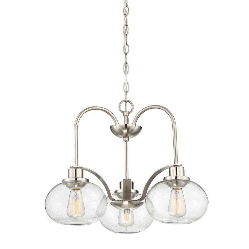 Lustre Trilogy 3 lumières - Nickel brossé
