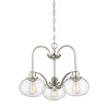 Lustre Trilogy 3 lumières - Nickel brossé