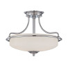 Semi-plafonnier Griffin 3 lumières - Chrome poli