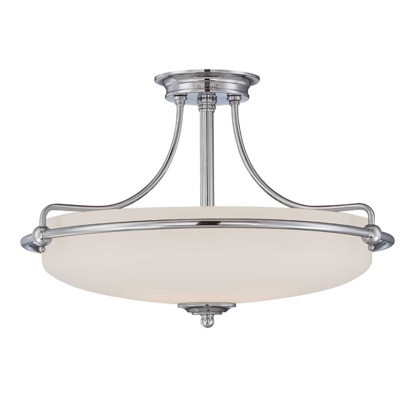 Semi-plafonnier Griffin 4 lumières - Chrome poli