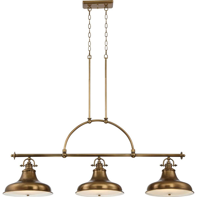 Lustre îlot Emery 3 lumières - Laiton vieilli