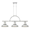Luminaire îlot Emery 3 lumières - Argent impérial
