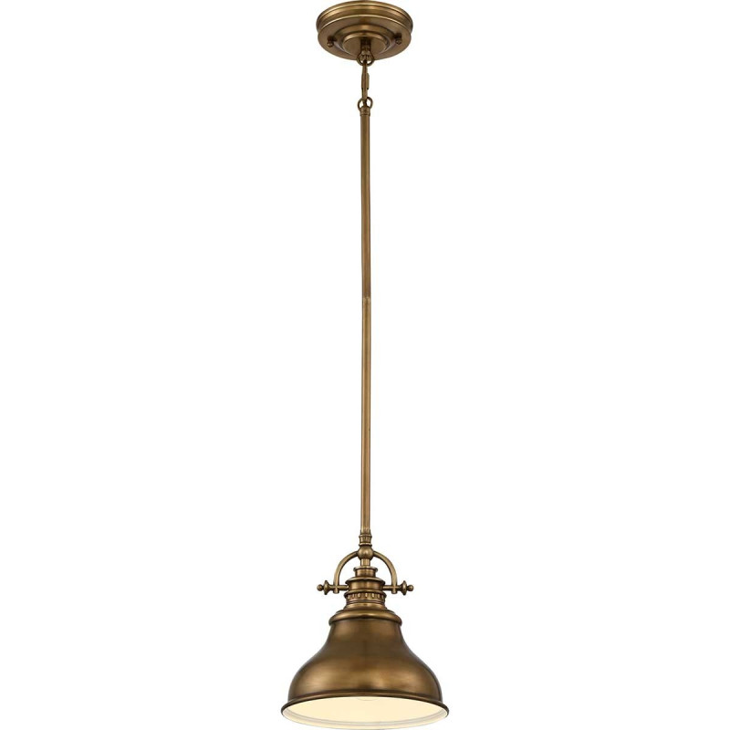Mini-suspension Emery 1 lumière - Laiton vieilli
