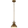 Mini-suspension Emery 1 lumière - Laiton vieilli