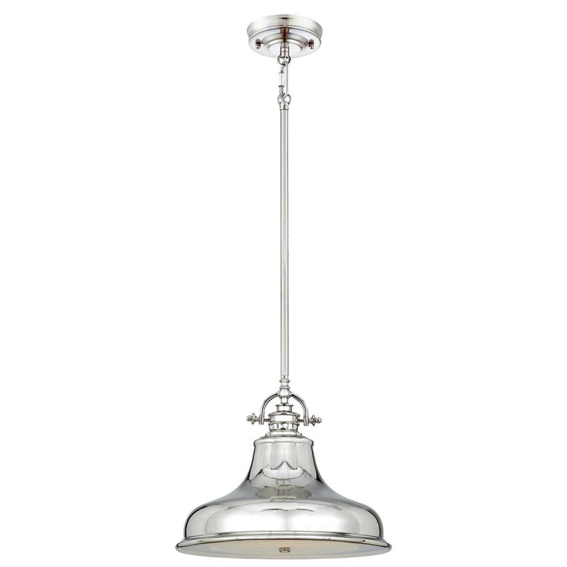 Suspension moyenne Emery 1 lumière - Argent impérial