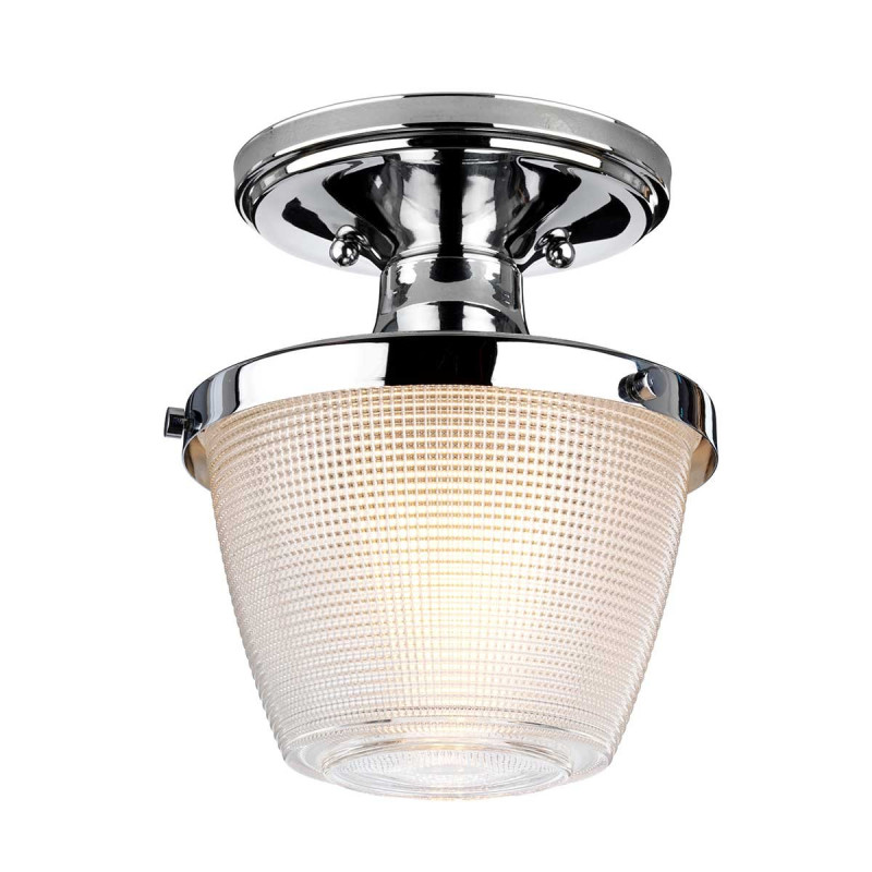 Semi-plafonnier Dublin 1 lumière - Chrome poli