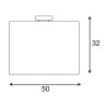 Soprana, plafonnier, cl-1, diffuseur rond, tissu beige, 3xe27