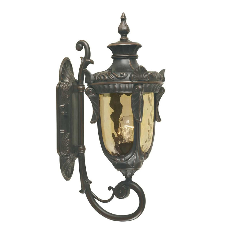Lanterne murale moyenne Philadelphia 1 lumière - Bronze ancien