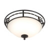 Plafonnier Pembroke style A 2 lumières - Noir