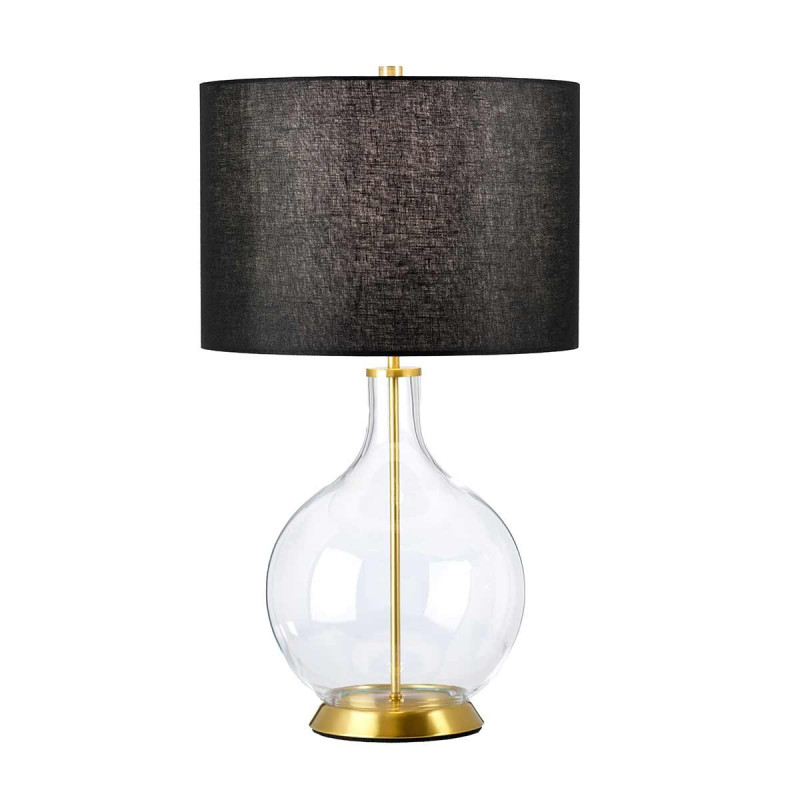 Lampe de table Orb (complétée par un abat-jour noir) 1 lumière