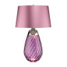 Grande lampe de table prune Lena 2 lumières