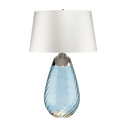 Grande lampe de table bleue...