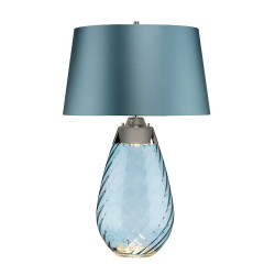 Grande lampe de table bleue...