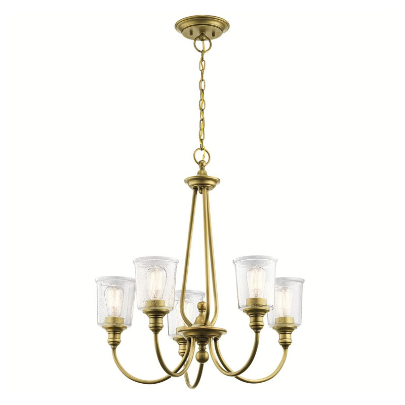 Lustre Waverly 5 lumières - Laiton naturel