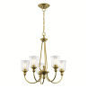 Lustre Waverly 5 lumières - Laiton naturel