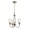 Lustre Waverly 3 lumières - Étain classique