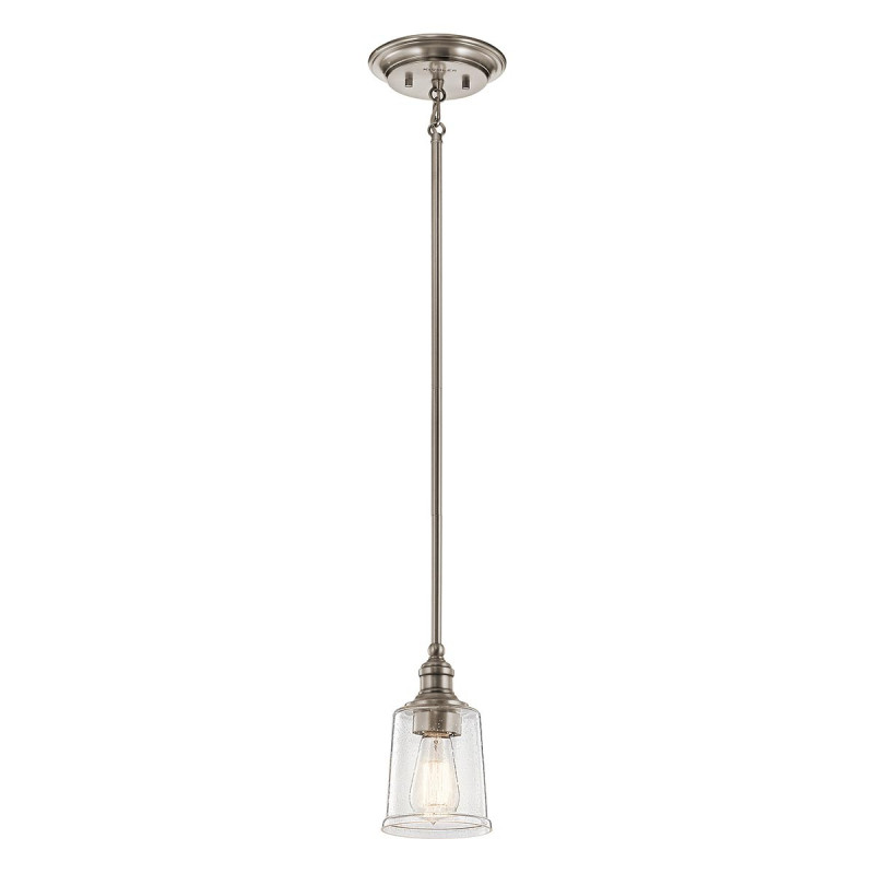 Mini-suspension Waverly 1 lumière - Étain classique