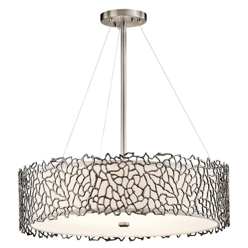 Suspension Silver Coral 4 lumières