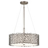Suspension duo Silver Coral 3 lumières