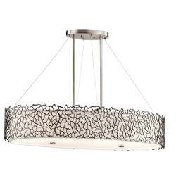 Luminaire îlot ovale Silver...