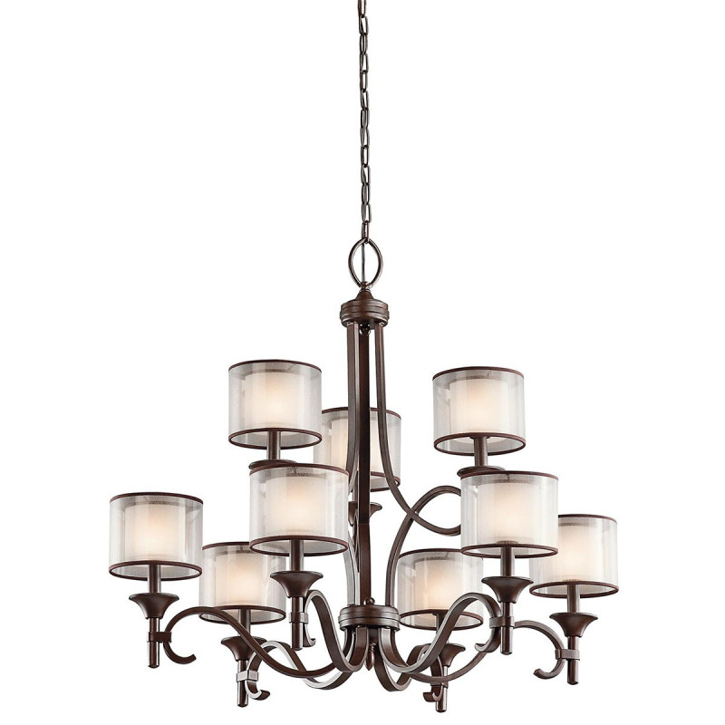 Lustre Lacey 9 lumières - Bronze