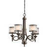 Lustre Lacey 5 lumières - Bronze