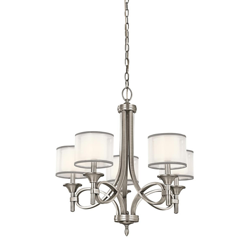Lustre Lacey 5 lumières - Etain antique