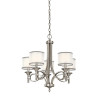 Lustre Lacey 5 lumières - Etain antique