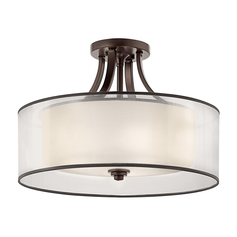Semi-plafonnier Lacey 4 lumières - Bronze