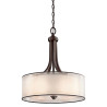 Grand luminaire suspendu Lacey 4 lumières - Bronze
