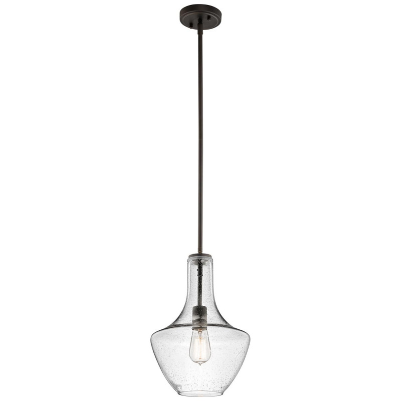 Petite suspension Everly 1 lumière - Bronze antique