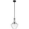 Petite suspension Everly 1 lumière - Bronze antique