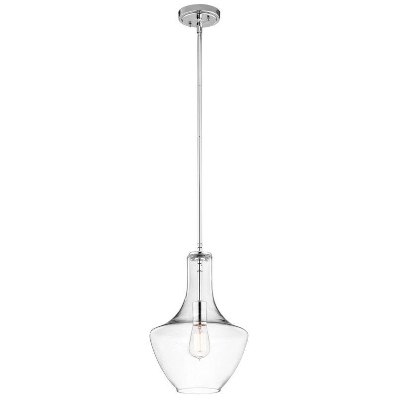 Petite suspension Everly 1 lumière - Chrome