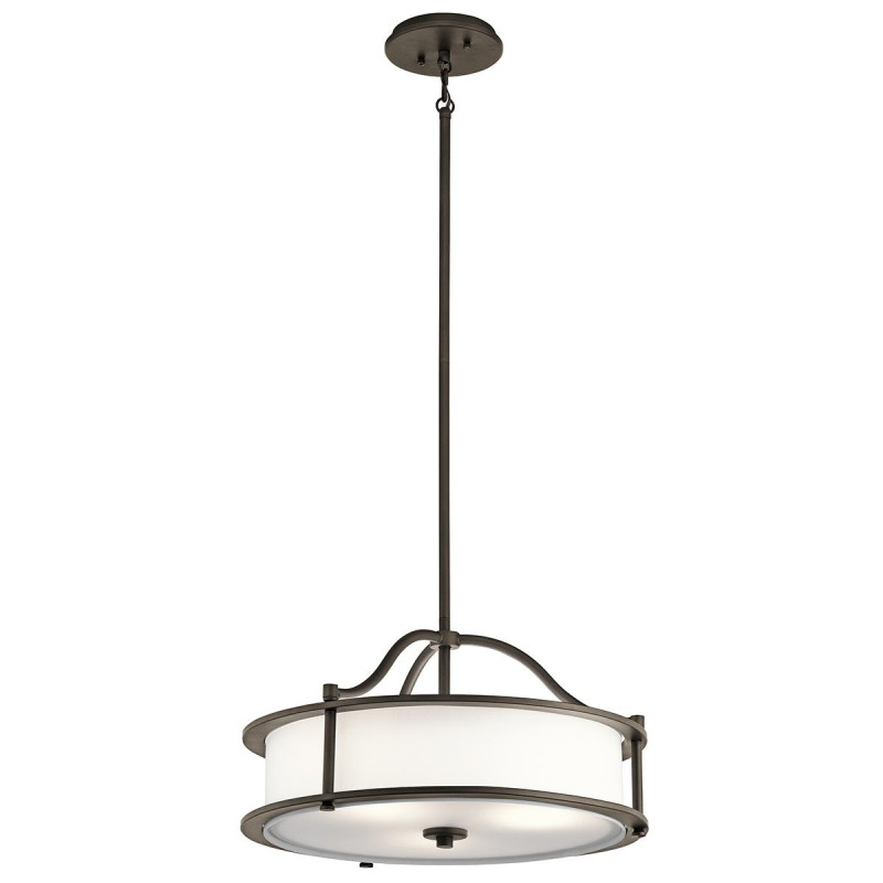 Suspension/Semi-plafonnier Emory 3 lumières - Bronze antique