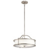 Suspension/Semi-plafonnier Emory 3 lumières - Etain classique