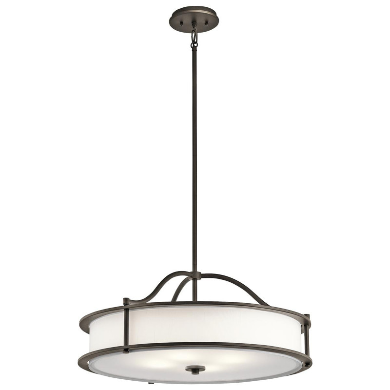 Lustre/Semi-plafonnier Emory 4 lumières - Bronze antique